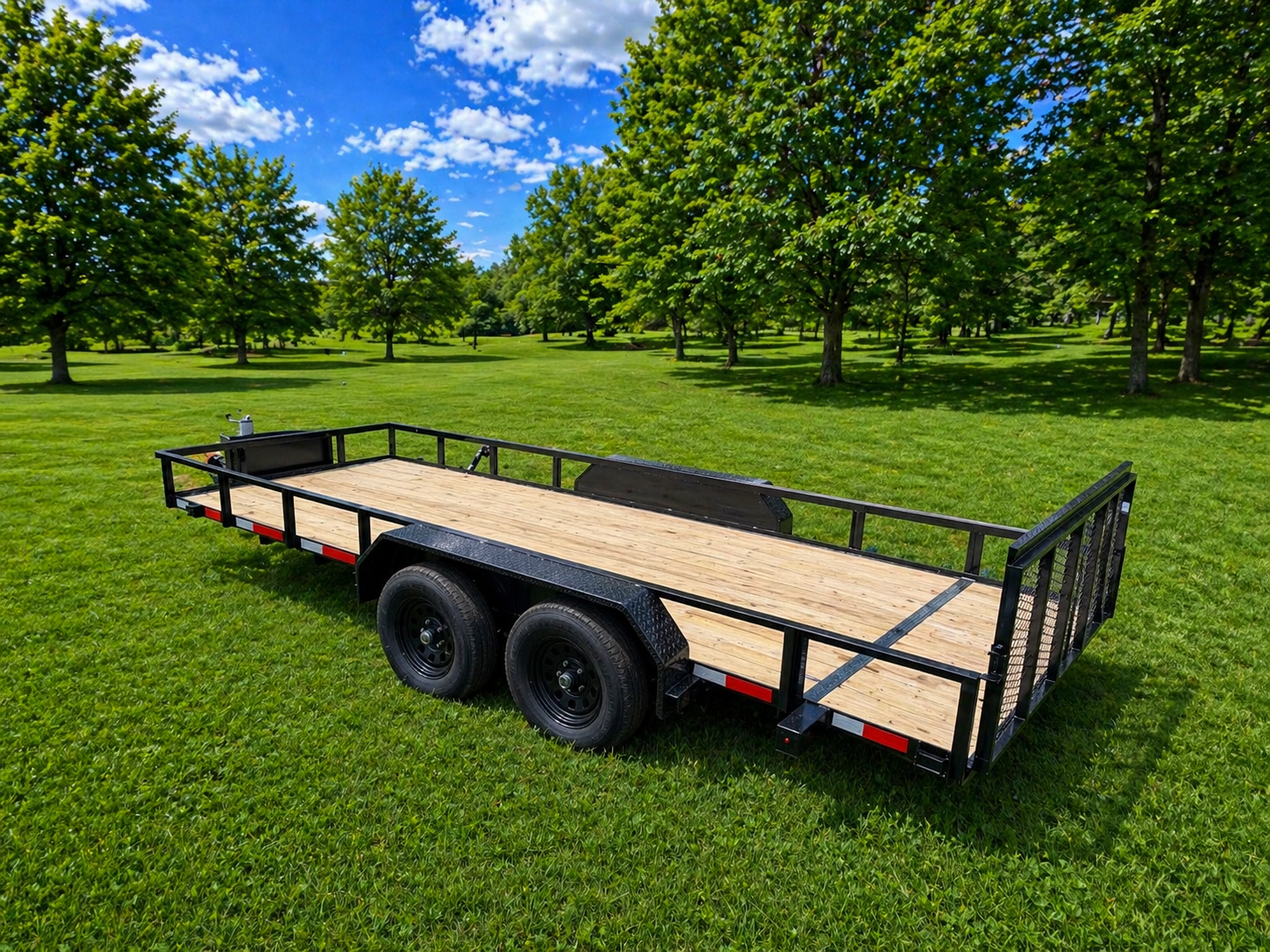 2026 KL Manufacturing 16ft utility trailer for rent in Springfield MO — In Tow Trailer Rental